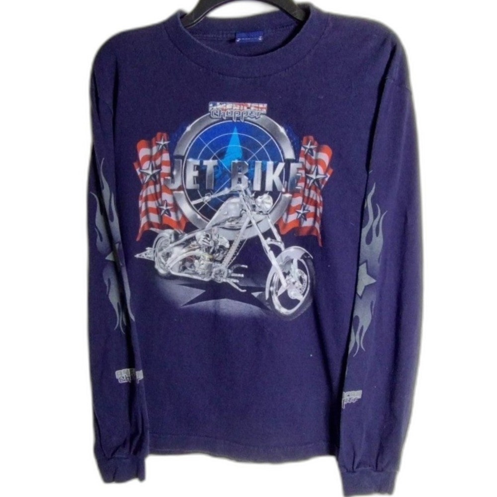 American Chopper Jet Bike Graphic Long Sleeve Tee Motorcycle Kid's